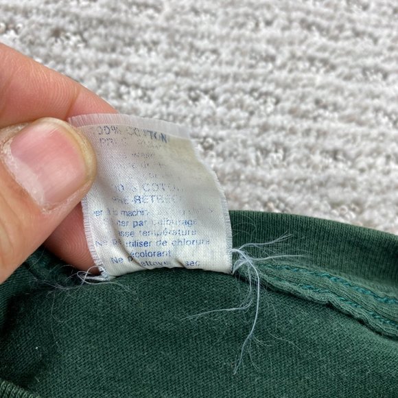 Vintage STARTER 90s Shirt Men Medium M Green 1990 Edmonton Eskimos CFL Football - Picture 7 of 13